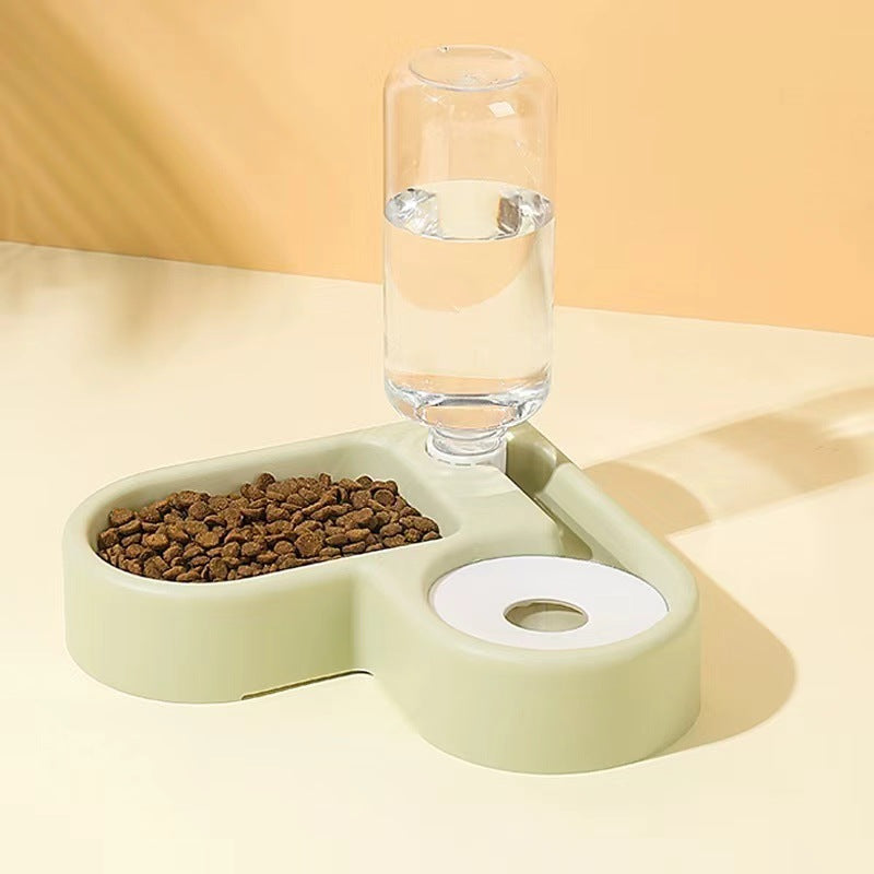 2-in-1 Automatic Pet Feeder & Water Dispenser | No-Spill Design for Dogs & Cats